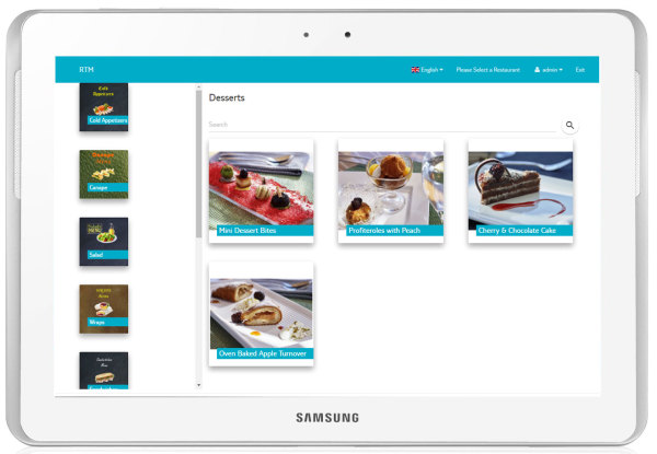 RTM — Restaurant Tablet Menu